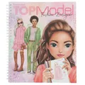 Depesche 13582 Create your TOPModel - Malbuch mit 40 vorgedruckten Seiten zum Gestalten von Outfits, Malheft zum Designen und Verzieren schöner Looks