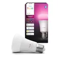 Philips Hue White & Color Ambiance E27 LED Glühbirne, 1100lm, 16 Mio. Farben, dimmbares LED Licht, Leuchtmittel steuerbar via App und Stimme, kompatibel mit Amazon Alexa, 1er Pack, neue Generation