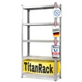 karatcommercial Schwerlastregal Grizzly Verzinkt Höhe: 220 cm Breite: 90 cm
