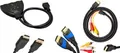 HDMI-Switch mit 3 Anschlüssen, HDMI zu RCA Kabel, 4K HDMI-Kabel, Verbindungskabe