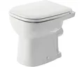 DURAVIT Stand-WC D-Code Flachspüler mit Spülrand weiß glänzend ohne WC-Sitz 2109