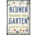 Nostalgic-Art Metallschild Blechschild 20 x 30cm - Home & Country Blumen Garten - Special Edition