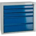 Adb - Schubladenschrank Werkzeugschrank Schrank Schubladen Ral 7035/5012