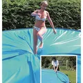 Sicherheitsabdeckung Ø 400 cm rund Pool Schwimmbecken Abdeckung SafeTop blau