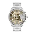 Diesel Mega Chief Slim Herren 48MM Silberfarbene Edelstahl Uhr, DZ4702