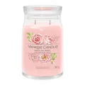 Yankee Candle Signature Duftkerze | große Kerze mit langer Brenndauer „Fresh Cut Roses“ | Soja-Wachs-Mix | Perfekte Geschenke für Frauen