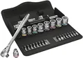 Wera 05004048001 8100 SB 8 Zyklop Metal-Knarrensatz, Umschalthebel, 3/8 Zoll -Antrieb, metrisch, 29-teilig