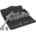 WERA Steckschlüssel-Satz Zyklop Metall 3/8" mit Umschaltknarre 29-teilig