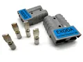 Batterie Stecker 50A 4-6 mm2 grau Set für Gabelstapler Kabel mit 2 Stecker