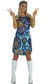 MAYLYNN Hippie Kostüm Kleid Damen Sommer 60er 70er Jahre ärmellos