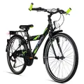 Bergsteiger Sydney 20, 24 Zoll Kinderfahrrad, geeignet für 6, 7, 8, 9 Jahre, StVZO, 6 Gang-Schaltung, Jungen-Fahrrad mit Dynamo-Licht