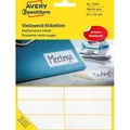 Avery Zweckform 3340 Etiketten weiß 19 x 62mm, 392 Stück