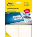 Avery Zweckform 3340 Haushaltsetiketten selbstklebend (62 x 19 mm, 396 Aufkleber auf 33 Bogen, Vielzweck-Etiketten für Haushalt, Schule und Büro zum Beschriften und Kennzeichnen) blanko, weiß