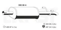 ERNST 390064 Mittelschalldämpfer für MERCEDES-BENZ