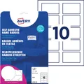 200 AVERY Zweckform Namens-Etiketten, 80 x 50 mm, weiß