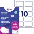 200er Multipack Avery-Zweckform J4785-20 Namensschild (B x H) 80 mm x 50 mm 200