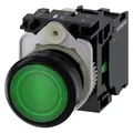 Siemens Illuminated pushbutton, 22mm, green (3SU1102-0AB40-1BA0)