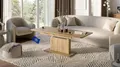 designimpex DC-1 Couchtisch ausziehbar höhenverstellbar 126/168cm in Eiche Wotan modern vielseitig Wohnzimmertisch Esstisch Beistelltisch Sofatisch platzsparend hochwertig Wohnzimmer Coffee Table