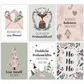 PAPIERDRACHEN Weihnachtskarte Weihnachtskartenset - liebevoll gestaltete Postkarten zu Weihnachten