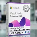 Microsoft Visual Studio 2026 Professional UVP :€1.519 Produktschlüssel | Deutsch