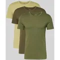 Polo Ralph Lauren Underwear Slim Fit T-Shirt aus reiner Baumwolle im 3er-Pack in Khaki, Größe M