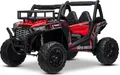Beneo Motors Elektroauto für kinder 24V UTV, rot, kinder elektroauto 2 sitzer mit 2,4 GHz Ferbedienung, 2 x 200 W Motor, Lithium-Akku, Eva-Räder, gepolsterter Sitz, USB, SD-Karte, elektrofahrzeug kinder ab 3-8 jahre