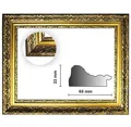 Bilderrahmen Neumann Einzelrahmen Barockrahmen gold fein verziert 840 ORO, Bilderrahmen barock gold