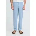 Indicode Leinenhose IDTropelo Sommerliche Chinohose aus Leinen-Baumwoll-Mix blau XXL