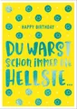 Geburtstag - Flashlight - Soundkarte Musikkarte mit Umschlag A5-Format - Hellste