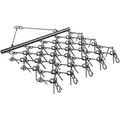 VEVOR Wiesenegge Wiesenschleppe Feldegge Schleppe ATV-Rasenrechen 178x147x11cm
