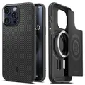 Spigen Hülle für iPhone 15 Pro Max Mag Armor MagFit Kompatibel mit MagSafe -Schwarz