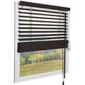 Sol Royal Jalousie Holzjalousie SolDecor JH3 Jalousie aus Holz in, 50x130cm, Dunkelbraun, Tür- und Fensterjalousie Holz Blickschutz 3,5 cm breite Lamellen braun 50 cm x 130 cm