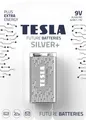 TESLA SILVER+ 9V E-Block, 6LR61 Batterie 1x 1er Pack (1 Stück)