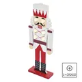 Nussknacker Holz 30cm LED EMOS Weihnachtsfigur Deko Soldat Innenraum