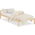 Homestyle4u Jugendbett Holzbett 90 x 200 cm Kinderbett natur Bett 888