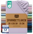 Utopia Bedding - Spannbettlaken 90x200cm - Lavendel - Gebürstete Polyester-Mikrofaser Spannbetttuch - 35 cm Tiefe Tasche