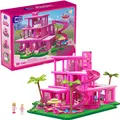 MEGA Barbie-Film Bauspielzeug für Erwachsene, Traumvilla-Nachbildung mit 1.795 Teilen, kleine Barbie und Ken Puppen und Zubehör, für Sammler
