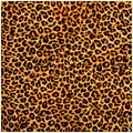 Wallario Möbelfolie selbstklebend/Aufkleber, Tischfolie geeignet für IKEA Lack Tisch - Möbeldeko Leopardenmuster in orange schwarz in 55 x 55 cm