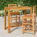 vidaXL Garten-Bartisch 120x60x105 cm Massivholz Akazie