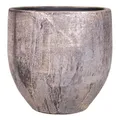 INNA-Glas Keramik Blumentopf AETIOS, Farbverlauf, Gold-braun, 16 cm, Ø 17 cm - Übertopf