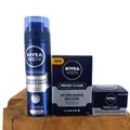 (1L|74,26) 3tlg. NIVEA MEN Protect & Care | Creme | After Shave | Rasierschaum