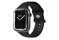 EAZY CASE Uhrenarmband Silicon Armband iWatch 9 8 7 6 5 4 3 2 1 SE Ultra, Ersatzarmband Apple iWatch 41mm 40mm 38mm Sport Band flexibel Schwarz