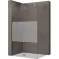 Luxus Duschwand Duschabtrennung Bremen2ms 110x200 Walk-in Dusche Mit Stabilisator Aus Echtglas 10mm Esg-sicherheitsglas Klarglas Inkl. Nanobeschichtung - Doporro