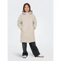 KIDS ONLY Steppmantel KOGIRENE PUFFER COAT OTW NOOS mit seitlichen Druckknöpfen beige 134 EU