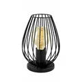 Schwarz Moderne skandinavisch Tischlampe Nachtlampe 1x60W/E27 16x23 [cm]