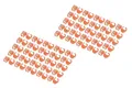 DIGITUS Farbclips für RJ45-Patchkabel - farbliche Organisation von Netzwerkkabeln - zur Optimierung von Kabelmanagement - 100 Stück - für CAT 5e, CAT 6 & CAT 6A LAN-Kabel - AWG 24/7 bis 27/7 - Orange