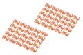 Digitus Orange Network Cable Clips - 100 Pieces - CAT 5e, 6 & 6A Compatibility -