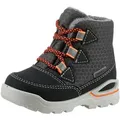PEPINO by RICOSTA Emil WMS: Mittel Winterboots Winterstiefel, Babyschuh, Schnürstiefel mit herausnehmbarer Innensohle grau|orange 28 EU