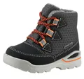 Winterboots "Emil WMS: Mittel", Winterstiefel, Baschuh, Schnürstiefel mit herausnehmbarer Innensohle, Gr. 28, dunkelgrau-orange