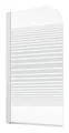 Schulte ExpressPlus 72H Komfort Badewannenfaltwand 1-teilig Querstreifen Alpinweiß 80 cm / 140 cm Anschlag links - EP1650 04 72